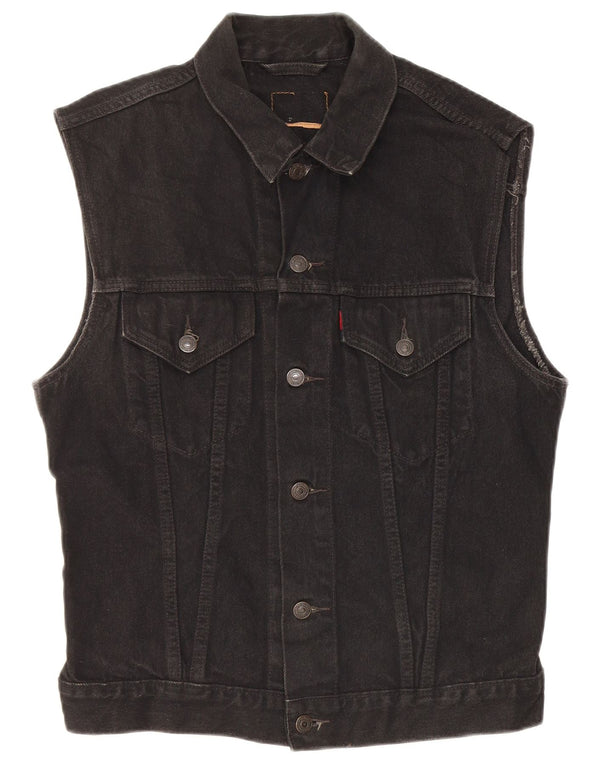 Ανδρικό τζιν Levi's Gilet UK 38 Medium Black Cotton
