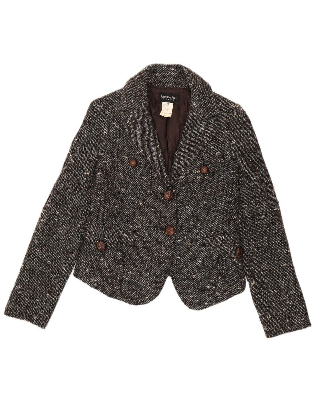 Patrizia Pepe Γυναικείο σακάκι με 2 κουμπιά σακάκι IT 44 με μέτριο γκρι φλιτζάνι