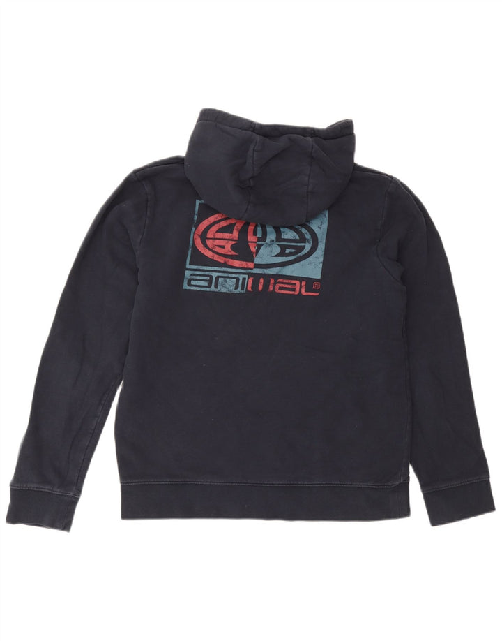 Ανδρικό Animal Graphic Hoodie Jumper Μικρό Ναυτικό Βαμβακερό