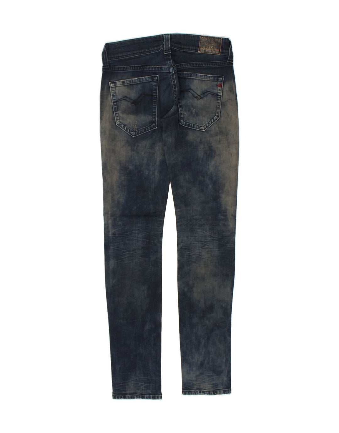 REPLAY Womens Relaxed Distressed Skinny Jeans W26 L32  Blue Cotton | Vintage Replay | Thrift | Second-Hand Replay | Used Clothing | Messina Hembry 