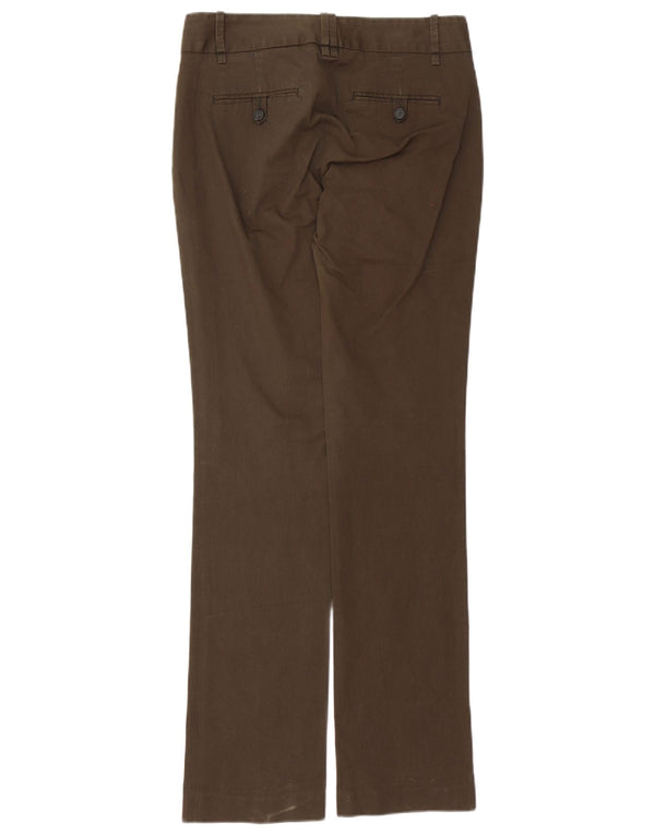 Zara Γυναικείο παντελόνι Chino με μπότες EU 38 Small W28 L33 Καφέ βαμβακερό