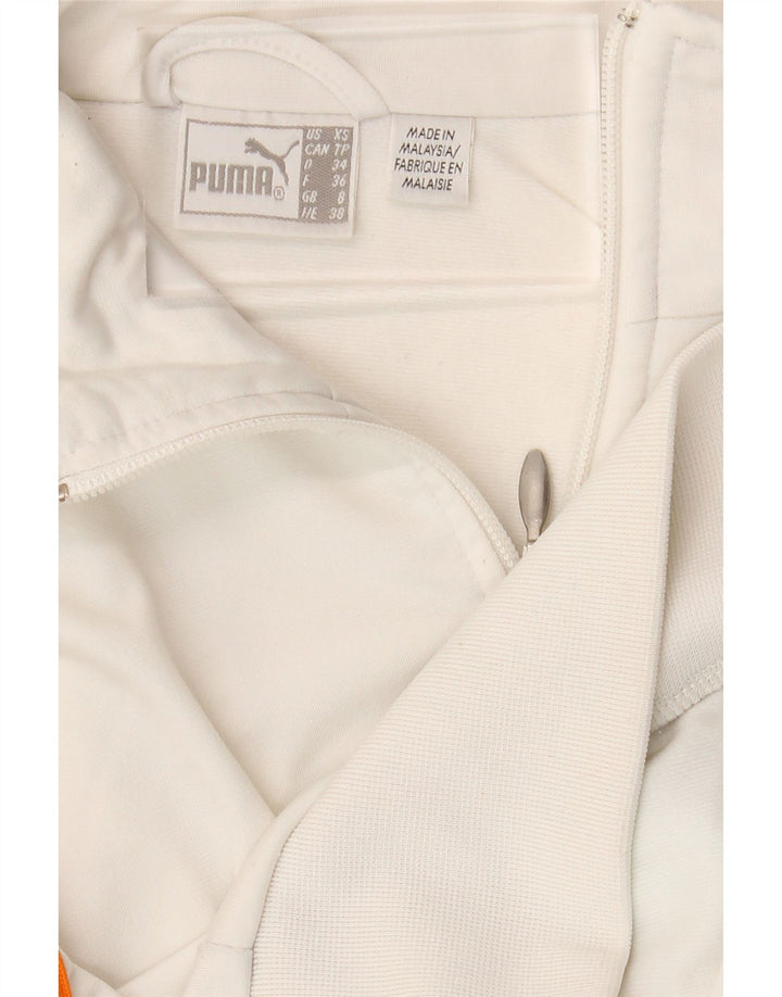 PUMA Womens Tracksuit Top Jacket UK 8 Small White Colourblock Vintage Puma and Second-Hand Puma from Messina Hembry 