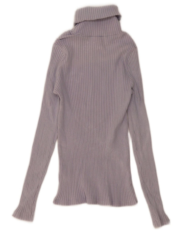 Zara Girls Roll Neck Jumper πουλόβερ 11-12 ετών Μωβ βαμβακερό