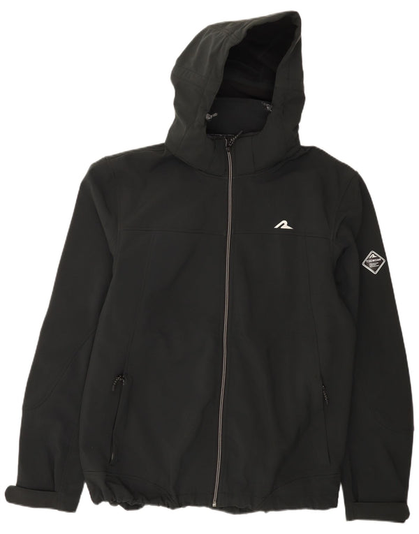 Ανδρικό μπουφάν με κουκούλα Rodeo UK 42 XL Μαύρο πολυεστέρα