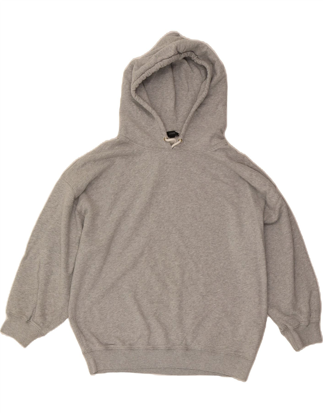 J. CREW Womens Oversized Hoodie Jumper UK 14 Medium Grey Cotton Vintage J. Crew and Second-Hand J. Crew from Messina Hembry 