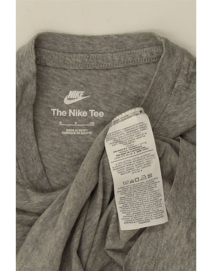 Ανδρικό μπλουζάκι Nike, μικρό βαμβακερό γκρι μπλουζάκι
