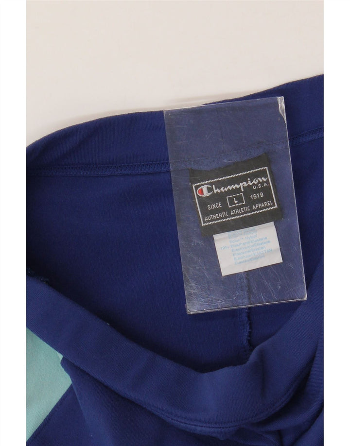 CHAMPION Αθλητικό σορτς για αγόρια 11-12 ετών Μεγάλο Navy Blue Colorblock Nylon