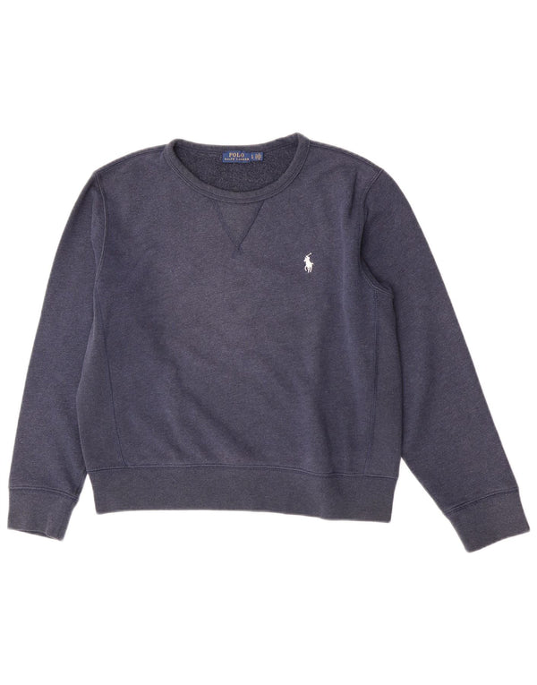 Polo Ralph Lauren Γυναικεία φούτερ Jumper UK 16 Large Navy Blue Cotton