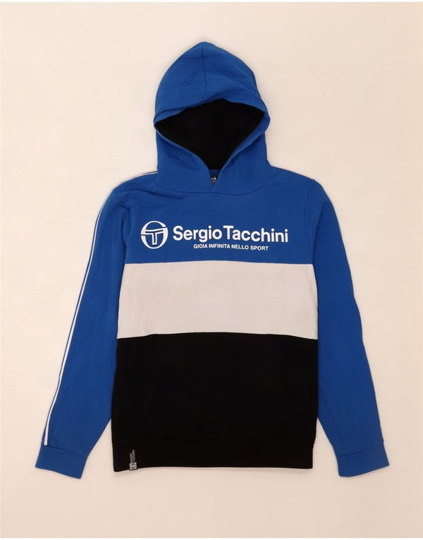 Sergio Tacchini Boys Hoodie Jumper 9-10 Years Πολύχρωμο Colourblock