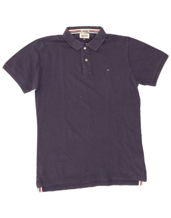 Ανδρικό πουκάμισο πόλο Tommy Hilfiger, μεγάλο ναυτικό, βαμβακερό