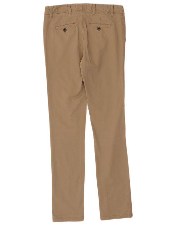 FAT FACE Womens Slim Chino Trousers UK 8 Small W28 L31 Beige Cotton