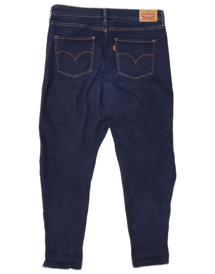 Levi's Womens 315 Cropped Jeans W29 L25 Navy Blue Cotton