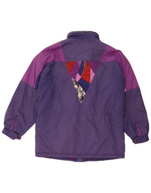 SERGIO TACCHINI Ανδρικό μπουφάν σκι με κουκούλα UK 40 Large Navy Blue Colourblock