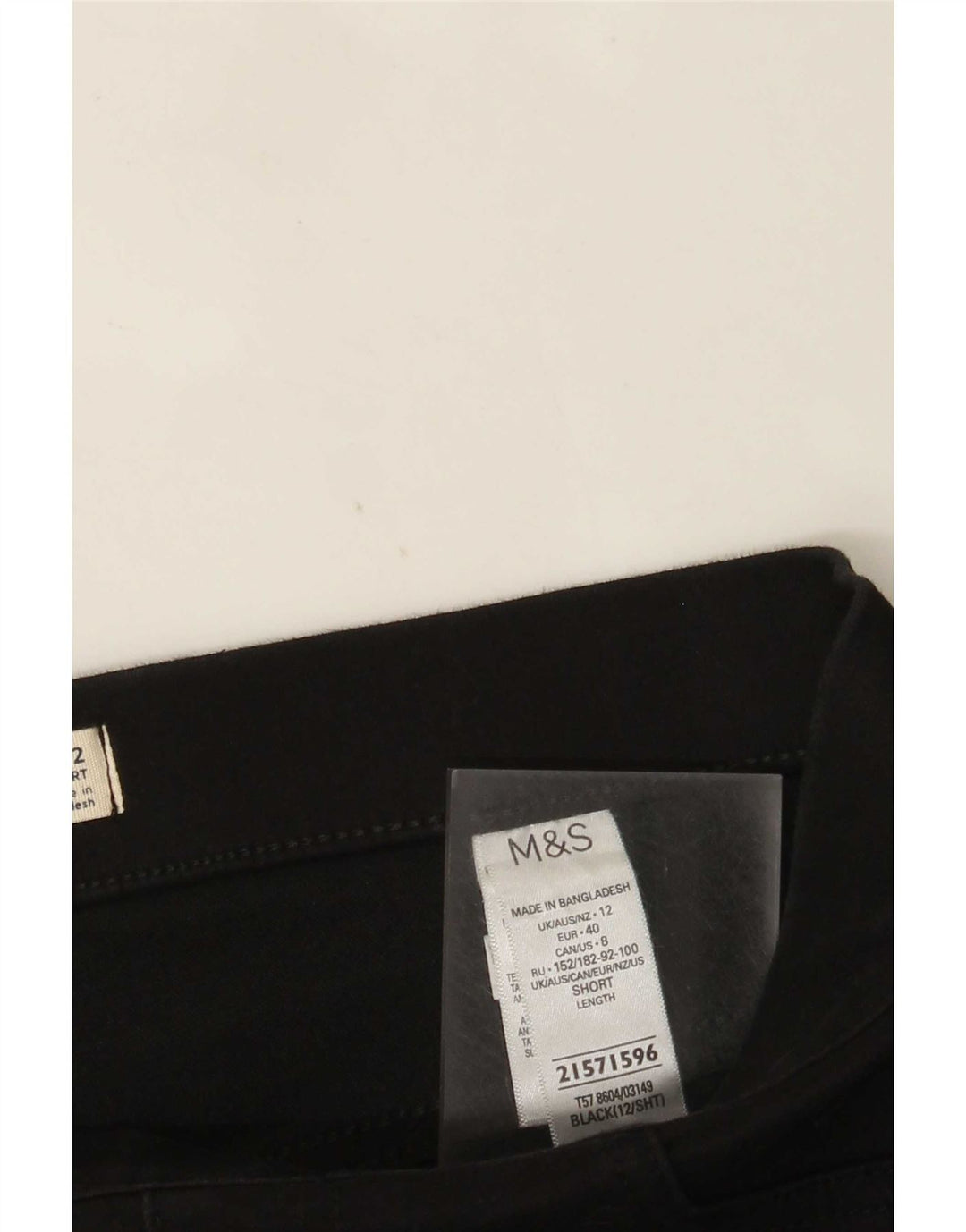 Marks & Spencer Γυναικείο Κοντό Jegging Τζιν UK 12 Medium W30 L26 Μαύρο
