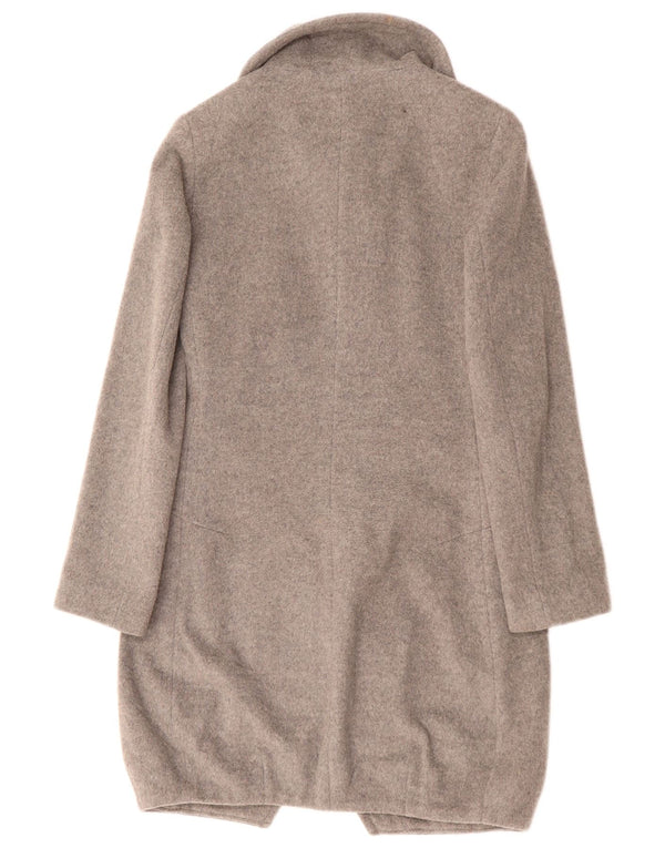 SISLEY Womens Overcoat IT 38 XS Grey Wool