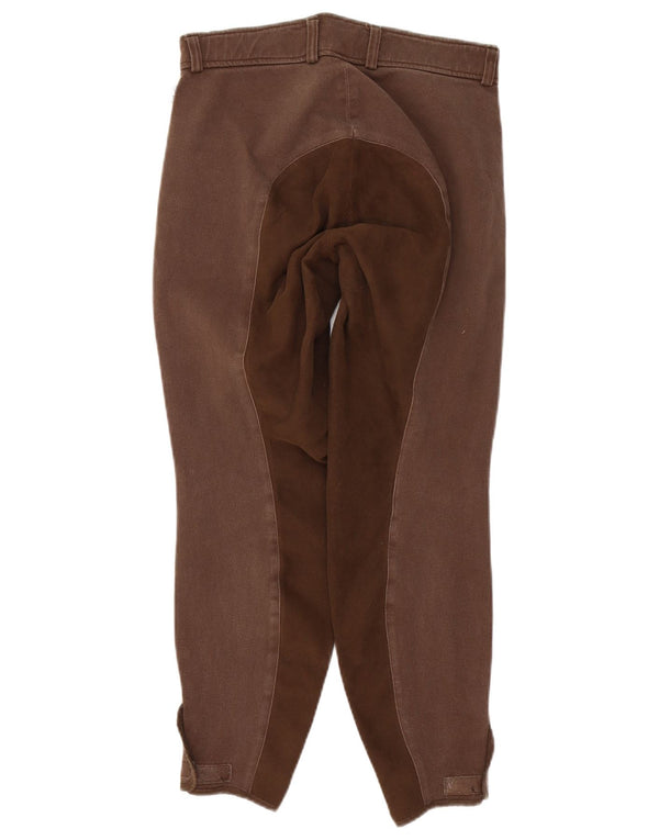 Vintage γυναικείο παντελόνι ιππασίας EU 38 Medium W28 L27 Brown Colourblock
