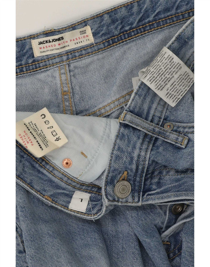 Jack & Jones Ανδρικό τζιν σορτς Chris μεγάλο W34 μπλε βαμβακερό