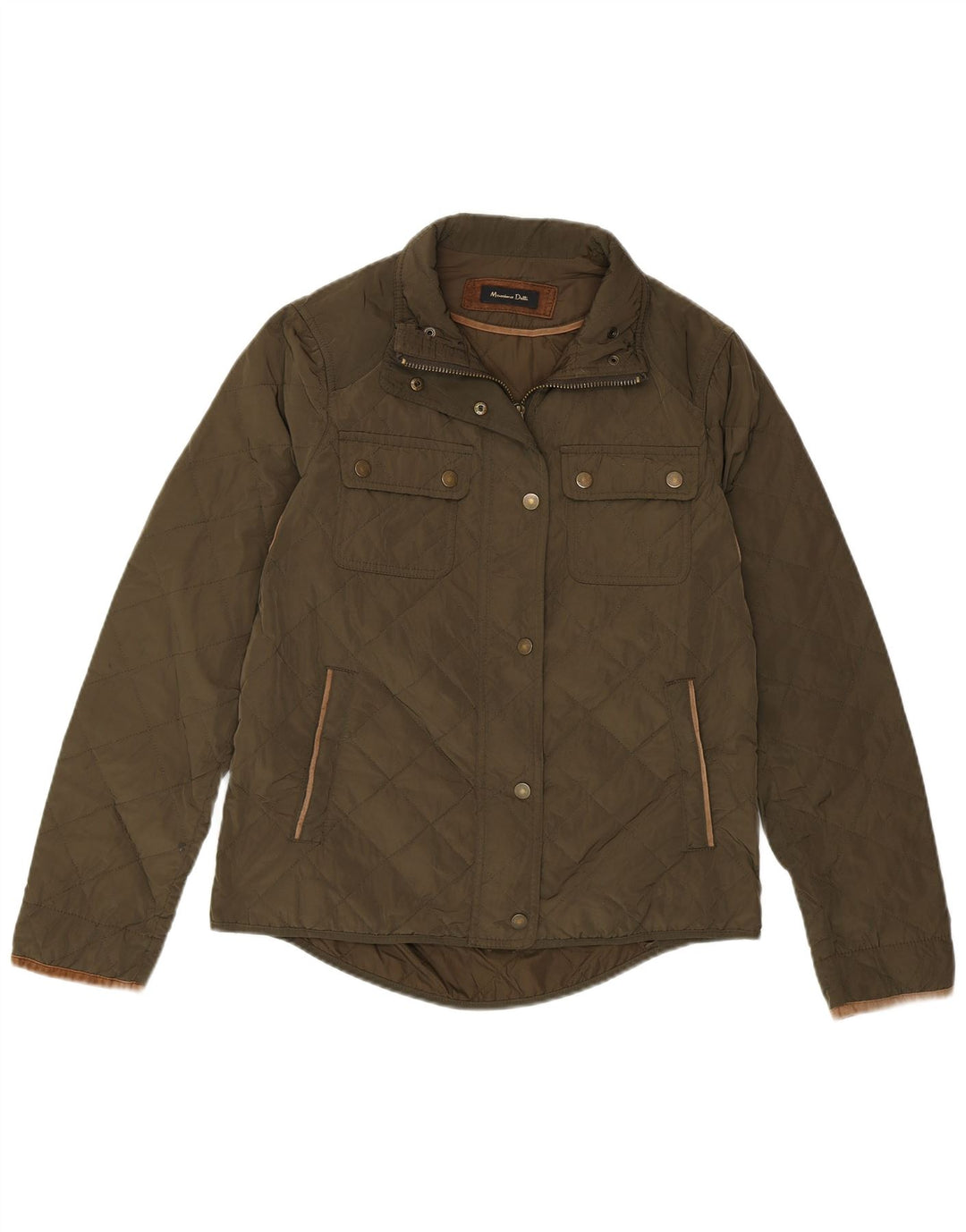 Massimo Dutti Γυναικείο καπιτονέ μπουφάν EU 38 Medium Green Nylon