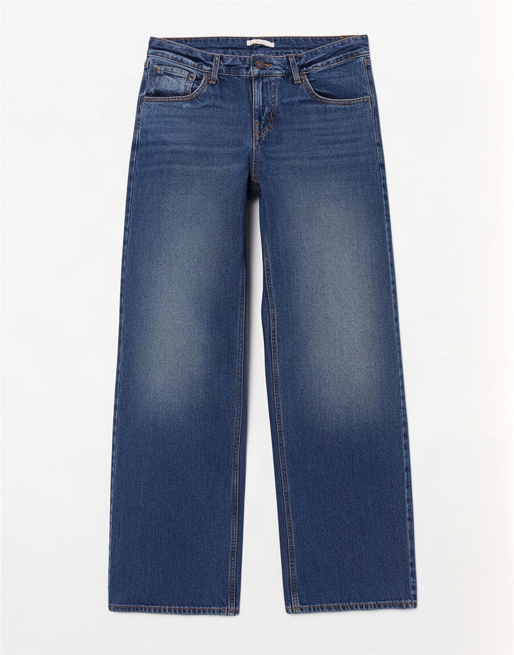 Γυναικείο τζιν Levi's Super Low Wide Leg W31 L34 Blue Cotton