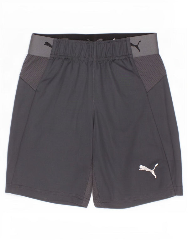 Puma Boys Graphic Sport Short 9-10 Years Grey Polyester
