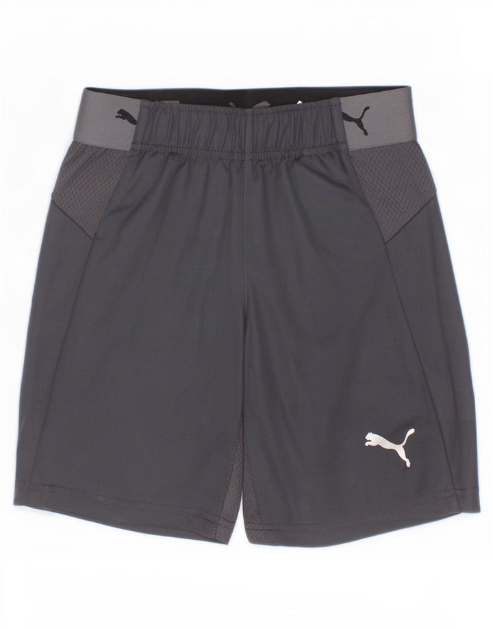 Puma Boys Graphic Sport Short 9-10 Years Grey Polyester