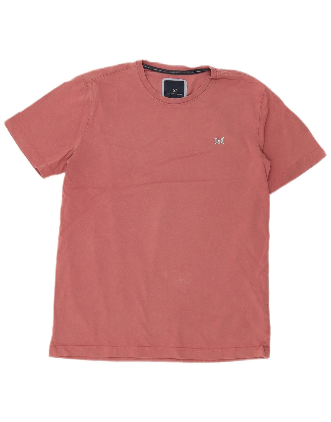 Ανδρικό T-Shirt Crew Clothing Top Μεσαίο Ροζ Βαμβακερό