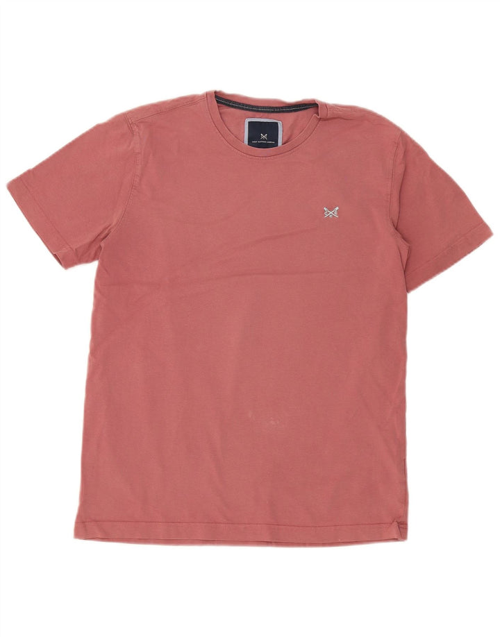 Ανδρικό T-Shirt Crew Clothing Top Μεσαίο Ροζ Βαμβακερό
