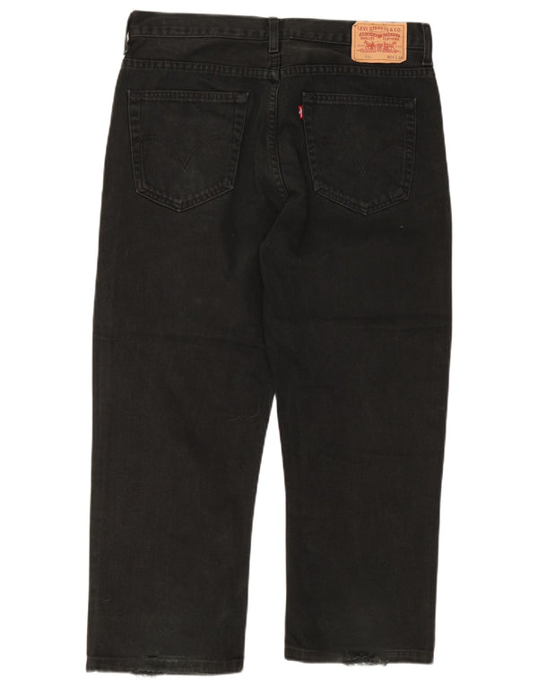 Levi's Mens 752 Straight Jeans W36 L24 Μαύρο βαμβακερό