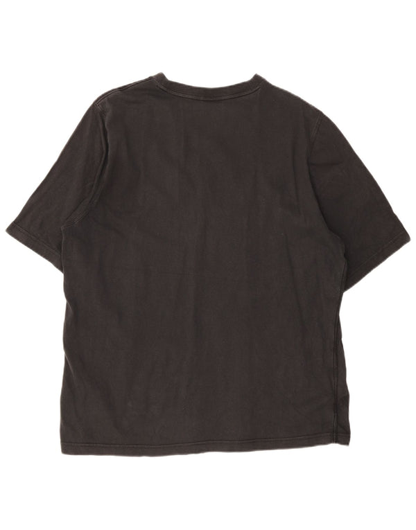 Ανδρικό γραφικό T-Shirt Adidas Top Μεσαίο μαύρο βαμβακερό