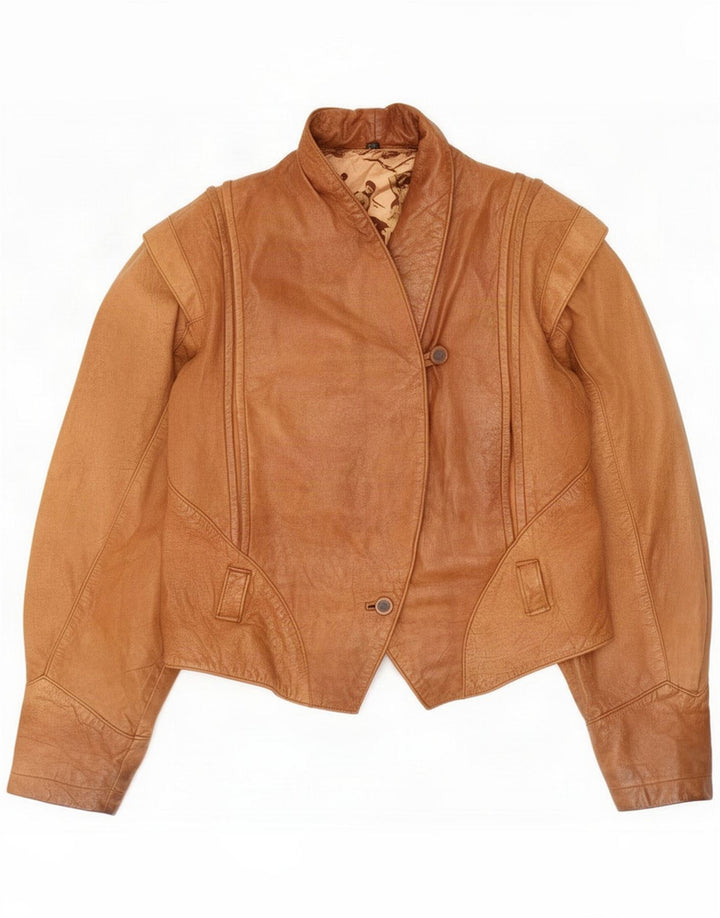 Vintage Γυναικείο Δερμάτινο Μπουφάν EU 38 Medium Beige