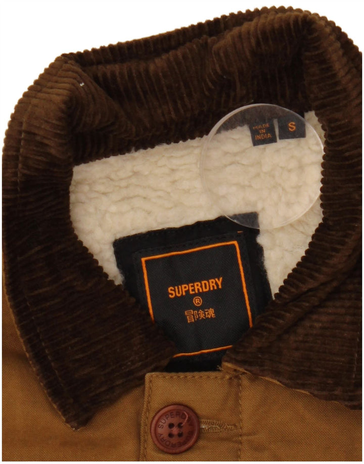 Ανδρικό μπουφάν Windbreaker Superdry UK 36 Small Brown Polyester
