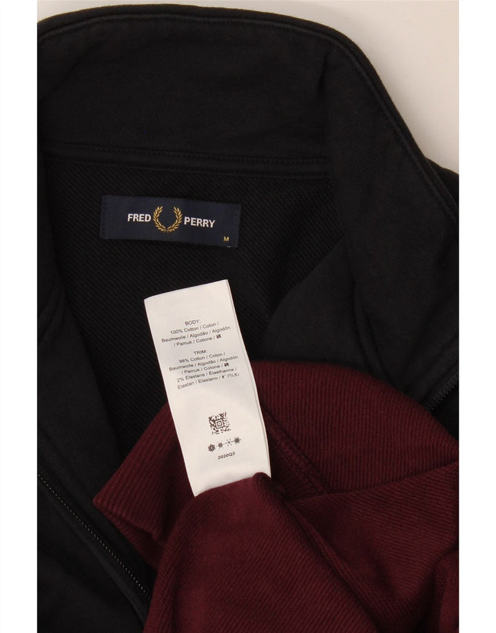 Fred Perry Ανδρικό φούτερ με φερμουάρ πουκάμισο με μεσαίο πολύχρωμο χρώμα