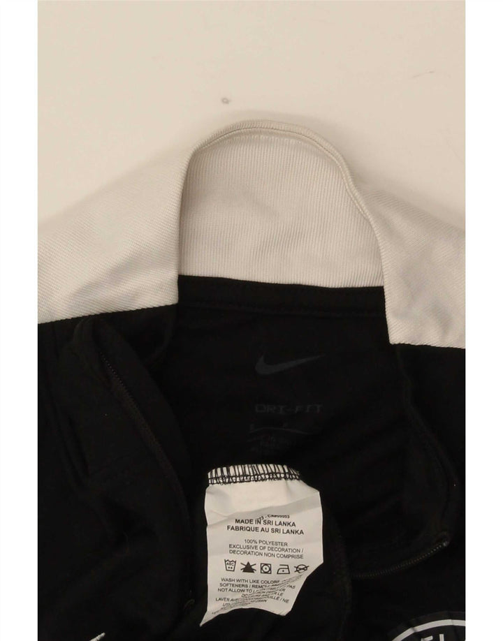 Ανδρική φόρμα αθλητικής φόρμας Nike με γραφικό φερμουάρ με λαιμόκοψη, μικρό μαύρο χρώμα