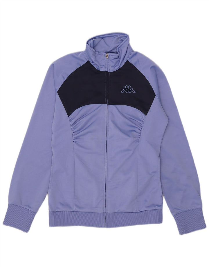 Kappa γυναικεία αθλητική φόρμα Top Jacket UK 14 Large Purple Colourblock Polyester