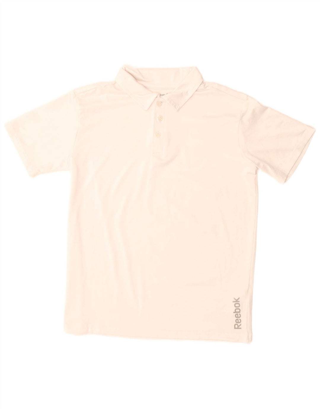 Reebok Boys Polo πουκάμισο 14-15 ετών μεγάλο λευκό πολυεστέρα