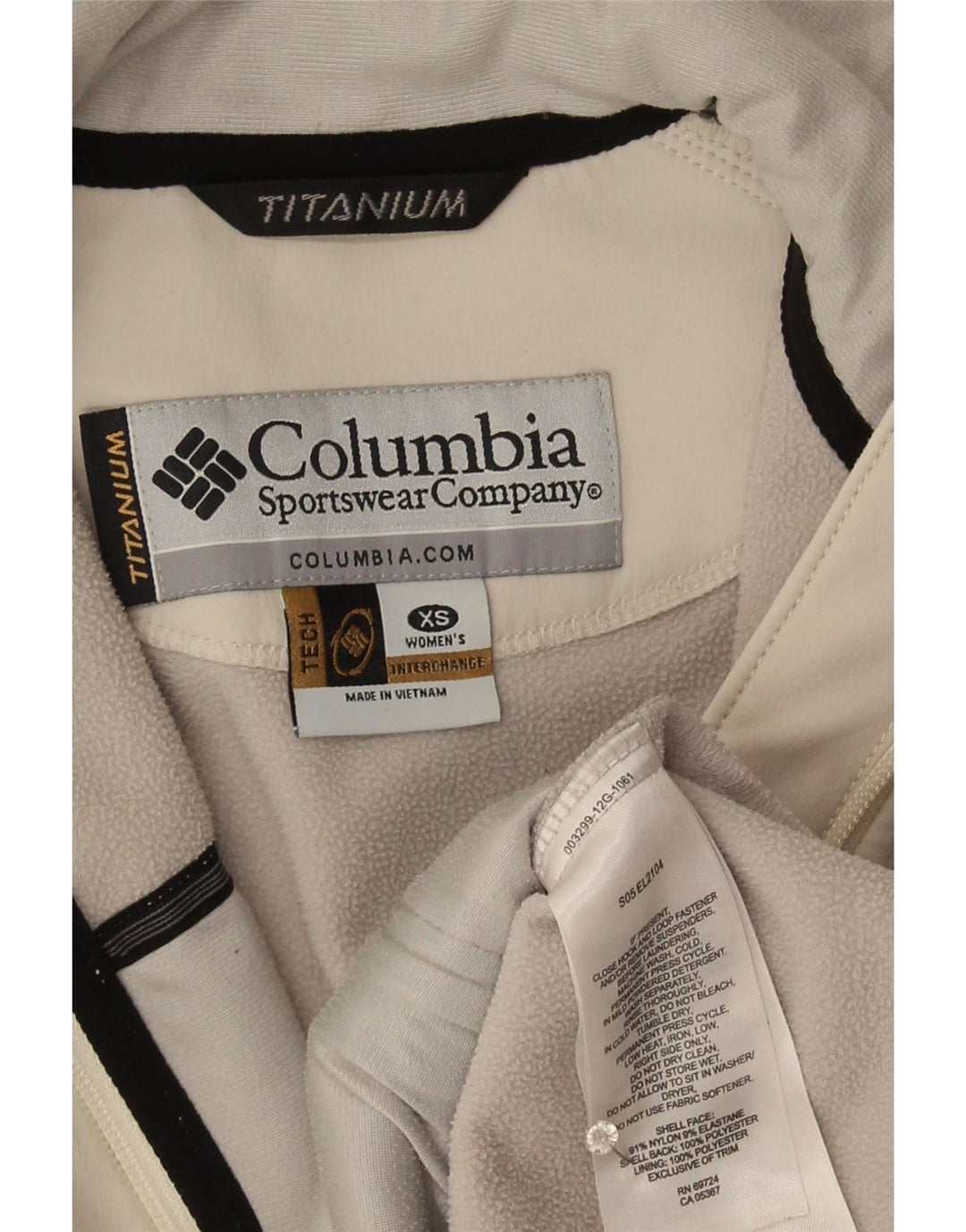 Columbia Γυναικείο τζάκετ Titanium Windbreaker UK 6 XS Grey Nylon