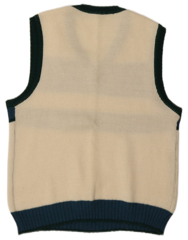 Vintage γυναικείο γιλέκο Tank Top IT 48 XL White Colourblock
