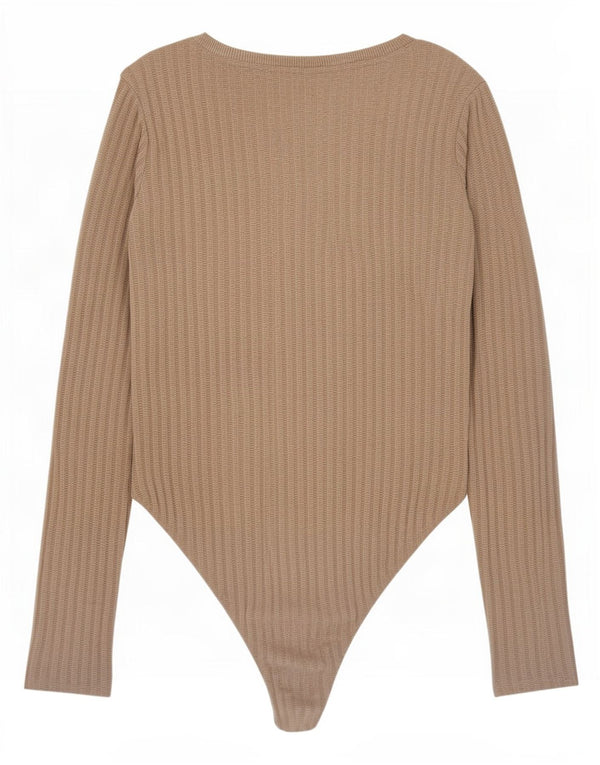 Zara Γυναικείο μακρυμάνικο κορμάκι UK 10 Small Grey Polyester