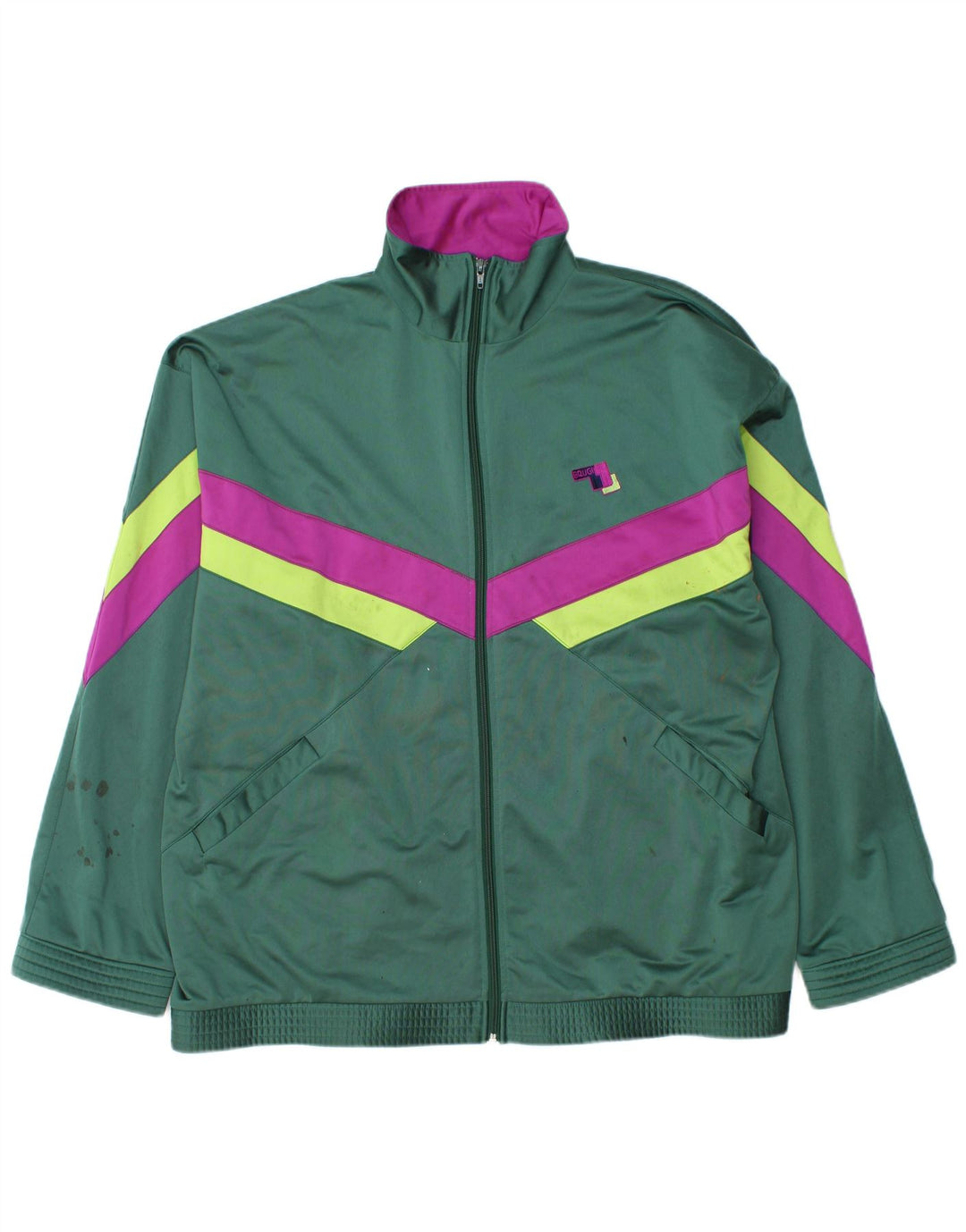 Ανδρική φόρμα Brugi Top Jacket XL Green Colourblock