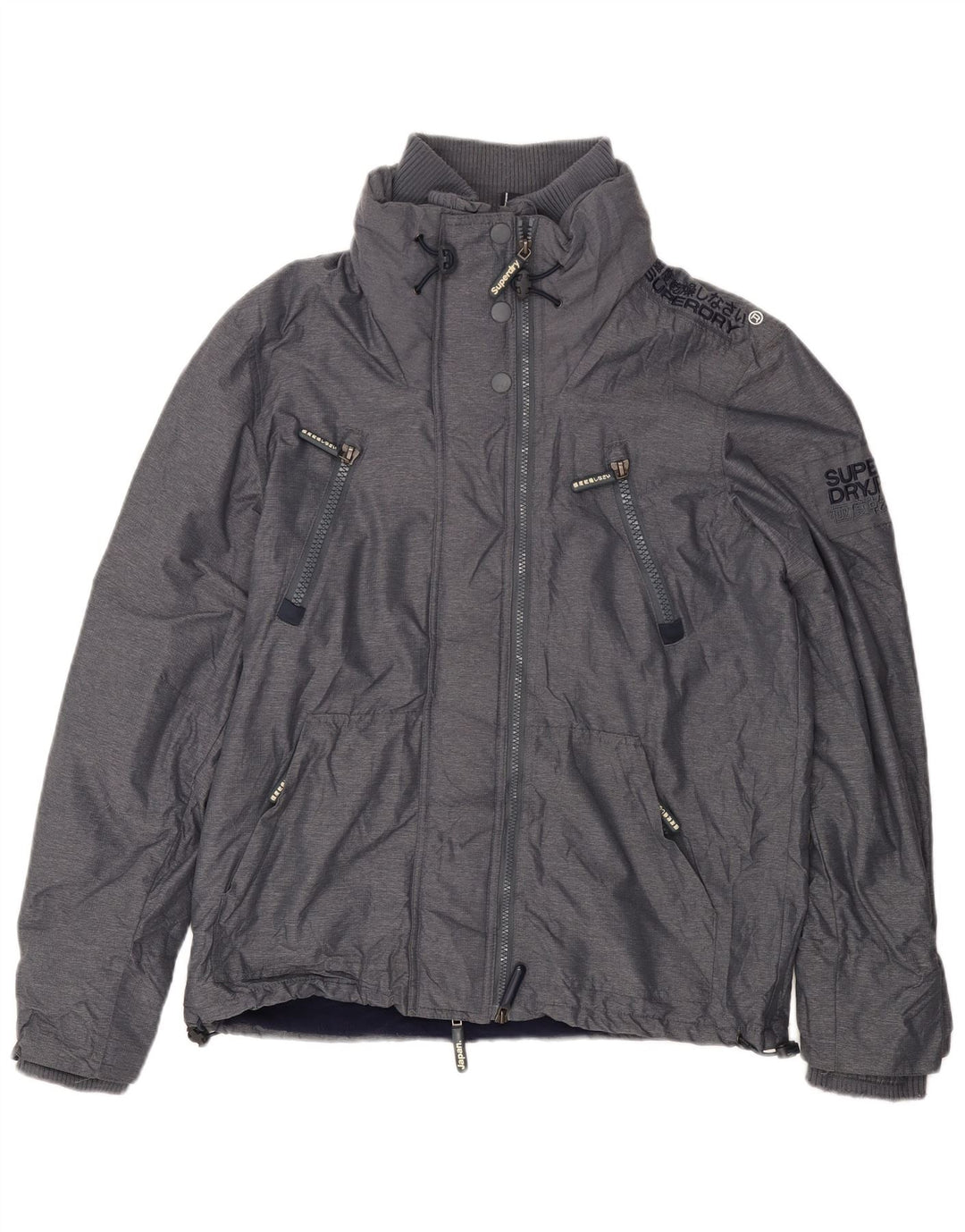 Superdry Ανδρικό Μπουφάν Windbreaker Graphic UK 42 XL Grey Polyester