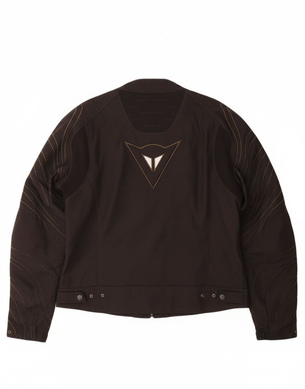 DAINESE Mens Graphic Racer Jacket IT 56 3XL Black Nylon