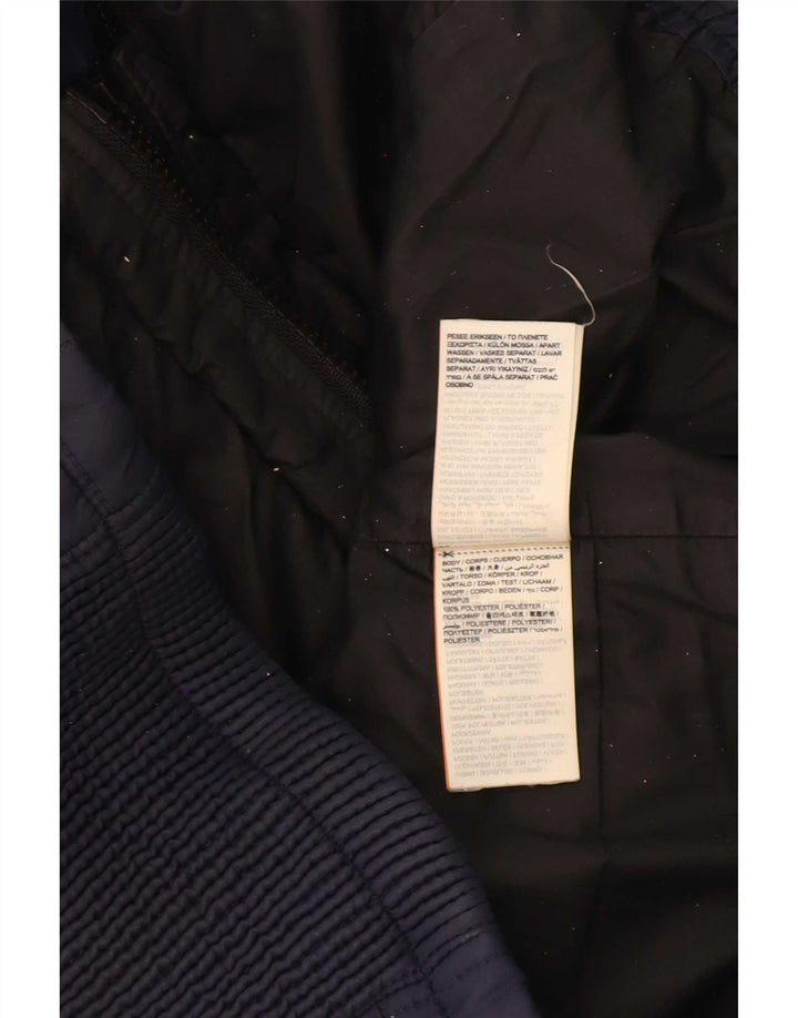 Superdry γυναικείο μπουφάν με κουκούλα UK 12 Medium Navy Blue Polyester