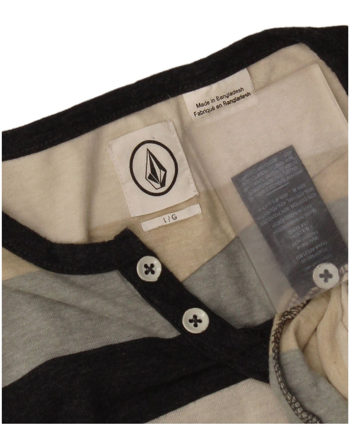 Ανδρικό T-Shirt Volcom Top Μεγάλο πολύχρωμο βαμβακερό ριγέ