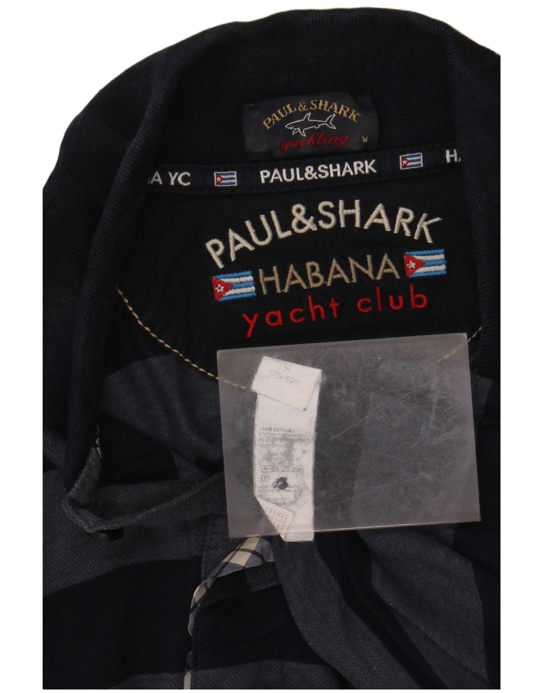 PAUL & SHARK Ανδρικό πουκάμισο polo Yachting Βαμβακερό μεσαίο ναυτικό μπλε ριγέ