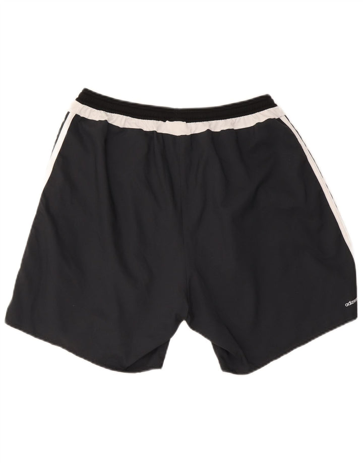Ανδρικό αθλητικό σορτς Adidas Climalite με μεγάλο γκρι χρώμα και πολυεστέρα