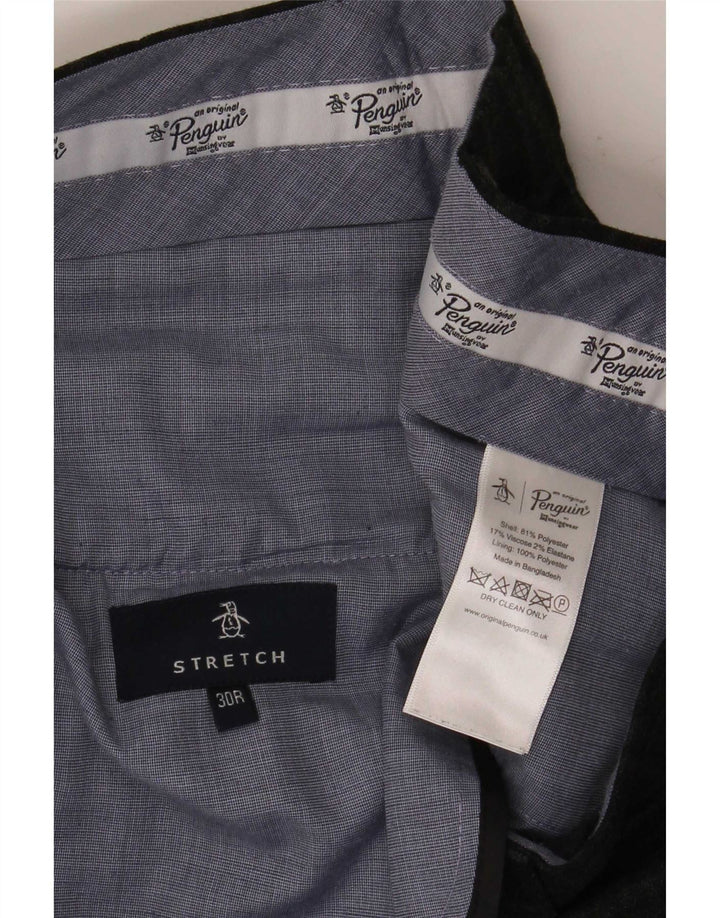 Ανδρικό παντελόνι Slim Suit Penguin W30 L32 Grey Check Polyester
