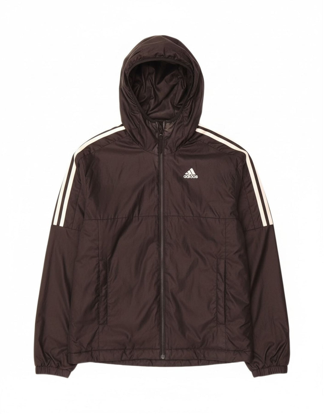ADIDAS Mens Hooded Rain Jacket UK 36 Small Black Polyester