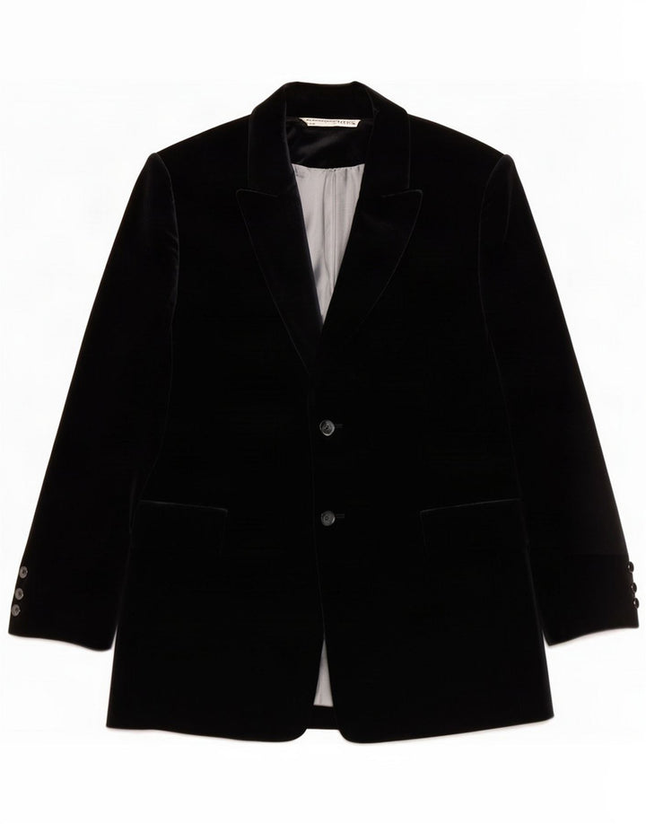 Αγ. Bernard Womens 2 Button Velor Blazer Jacket UK 16 Large Navy Blue