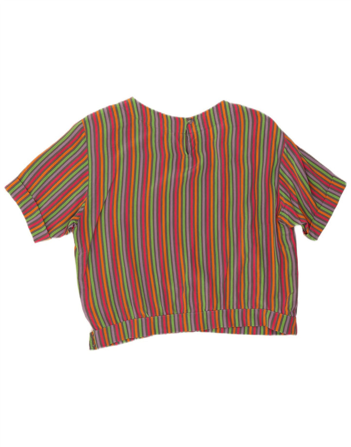 Marina Rinaldi Γυναικεία Crop Μπλούζα Top Size 21 Μέτρια Πολύχρωμη Ριγέ