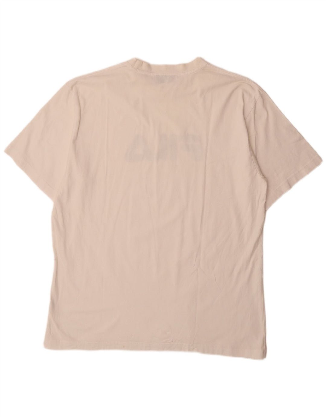 Ανδρικό κανονικό γραφικό μπλουζάκι Fila Top IT 58 2XL Λευκό βαμβακερό